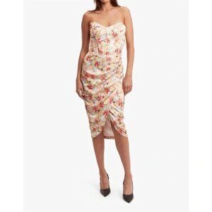 Bardot August Corset Dress in Sunny Floral Size 10 MSRP $ 183